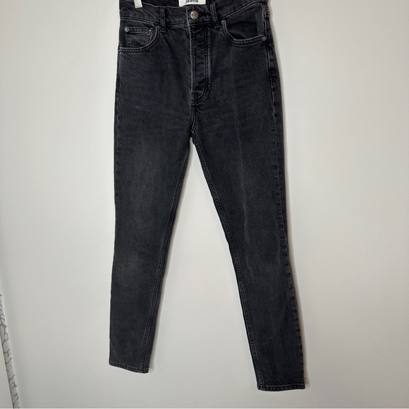 Reformation Black Skinny‎ Jeans Classic Fit size 25 Button Fly EUC - Picture 8 of 12